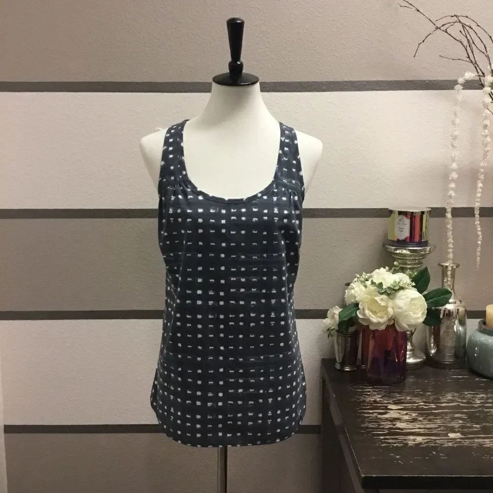 The North Face-Polka Dot Pattern Linen Tank Top